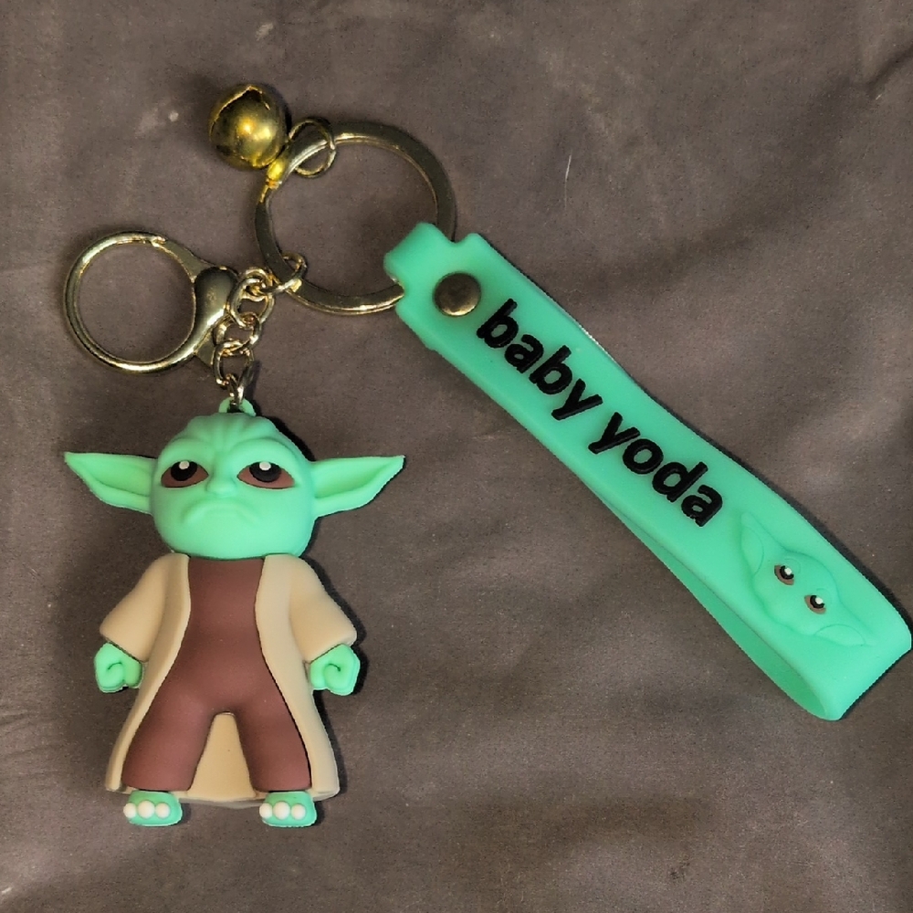 Star Wars Baby Yoda (Boy) Keychain with Mint Strap